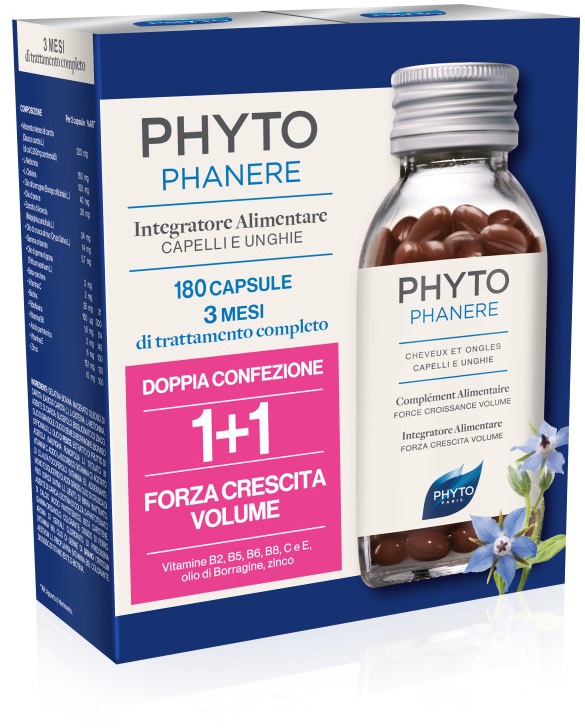 PHYTO PARIS PHYTOPHANERE INTEGRATORE ALIMENTARE CAPELLI/UNGHIE 90+90 CAPSULE - Farmadillo