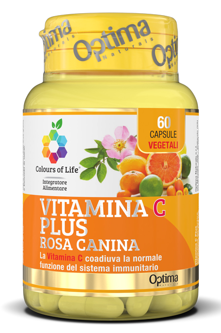 COLOURS OF LIFE VITAMINA C PLUS ROSA CANINA 60 CAPSULE VEGETALI 724 MG - Farmadillo