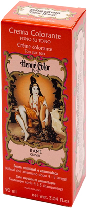 HENNE NUANCE ROSSO RAME NATURALE CUIVRE CREMA HENNE COLOR CREMA COLORANTE PRONTA ALL'USO - Farmadillo