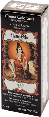 HENNE NUANCE NERO CREMA HENNE COLOR CREMA COLORANTE PRONTA ALL'USO - Farmadillo