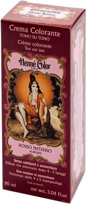 HENNE NUANCE AUBURN ROSSO INTENSO CREMA HENNE COLOR CREMA COLORANTE PRONTA ALL'USO - Farmadillo