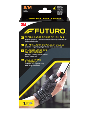 STABILIZZATORE PER POLLICE FUTURO NERO SMALL/MEDIUM 1 PEZZO - Farmadillo