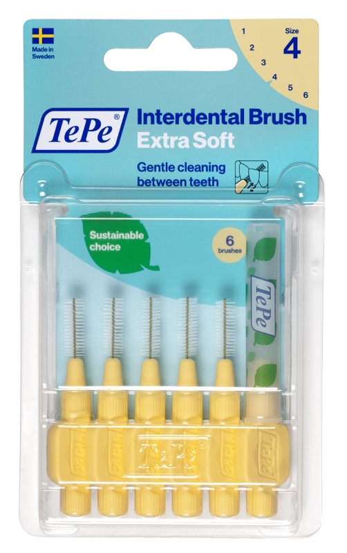 TEPE SCOVOLINO XSOFT GIALLO 0,7MM 6 PEZZI - Farmadillo