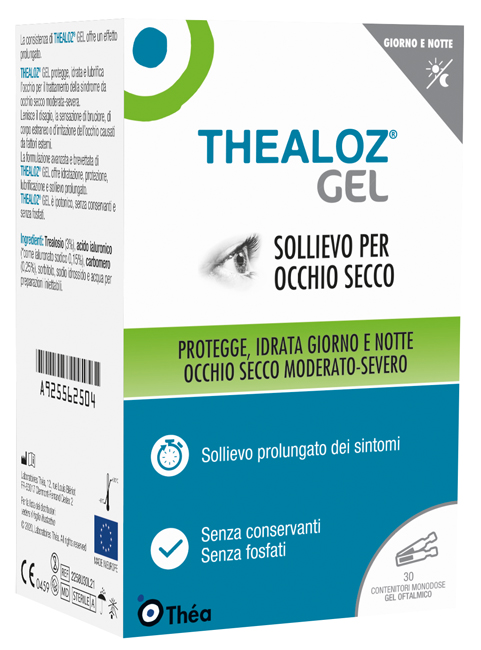 THEALOZ GEL OFTALMICO 30 CONTENITORI MONODOSE 0,4 G - Farmadillo