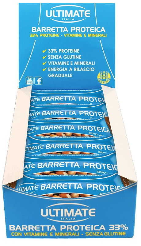 ULTIMATE BARRETTA PROTEICA NOCCIOLA 24 PEZZI - Farmadillo