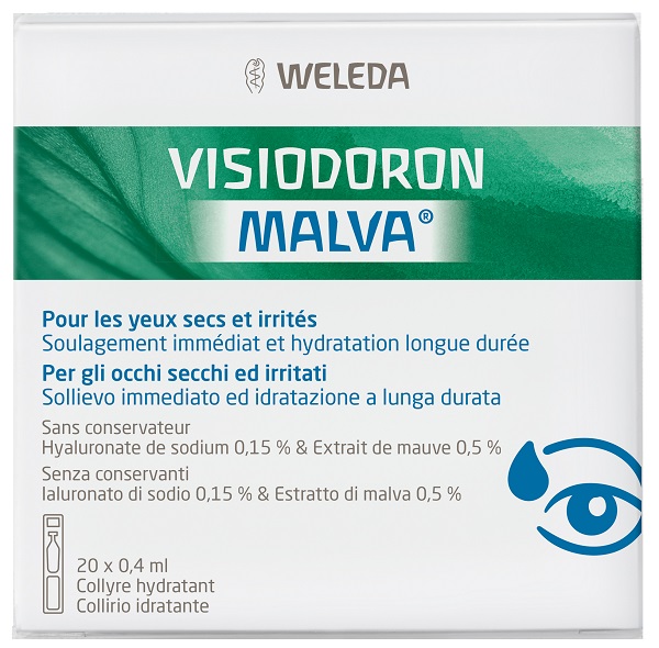 GOCCE OCULARI VISIODORON MALVA 20 MONODOSE DA 0,4 ML - Farmadillo