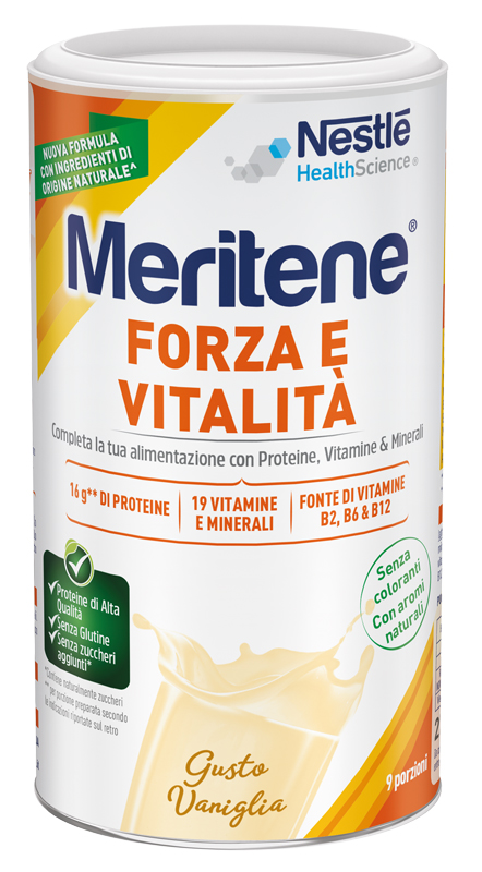 MERITENE FORZA E VITALITA' VANIGLIA 270 G - Farmadillo