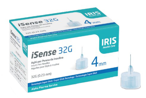I SENSE AGO PER INSULINA GAUGE 32 4 MM 100 PEZZI - Farmadillo