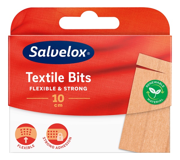 CEROTTO SALVELOX TEXTILE BITS 10CM 10 PEZZI - Farmadillo