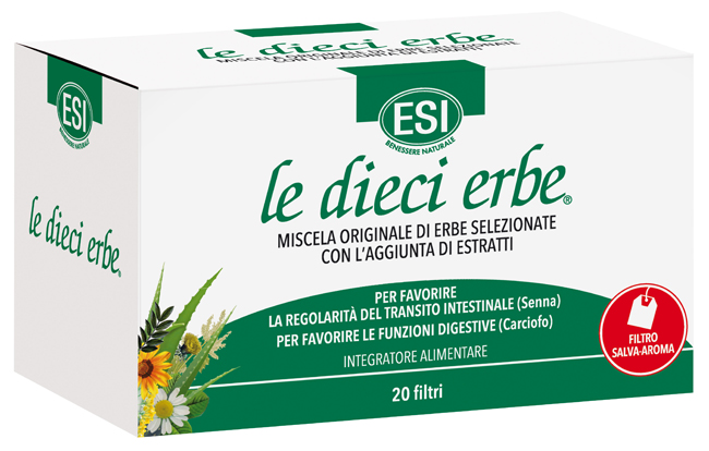 ESI LE DIECI ERBE TISANA 20 FILTRI - Farmadillo
