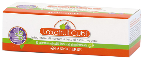 LAXAFRUIT 15 CUBETTI MASTICABILI 150 G - Farmadillo