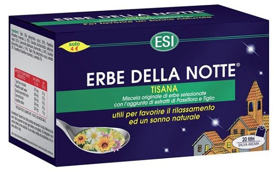 ESI ERBE DELLA NOTTE TISANA 20 FILTRI ASTUCCIO 40 G - Farmadillo