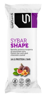 SYBAR SHAPE BARRETTA PROTEICA RICOPERTA FICHI/ARACHIDI 50 G - Farmadillo