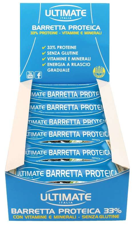 ULTIMATE BARRETTA PROTEICA GUSTO VANIGLIA E COOKIES 24 PEZZI - Farmadillo