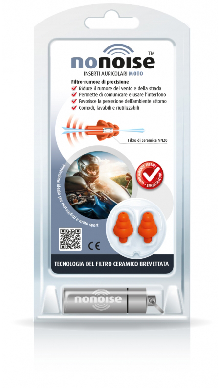 NONOISE MOTO INSERTO AURICOLARE 2 TAPPI - Farmadillo