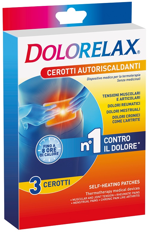 DOLORELAX CEROTTO EFFETTO CALDO 3 PEZZI - Farmadillo