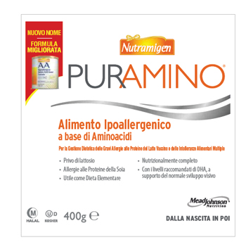 NUTRAMIGEN PURAMINO BARATTOLO 400 G - Farmadillo
