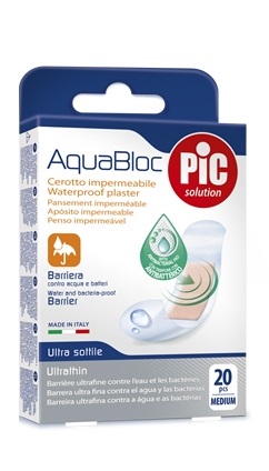 CEROTTO PIC AQUABLOC 19X72MM ANTIBATTERICO 20 PEZZI - Farmadillo