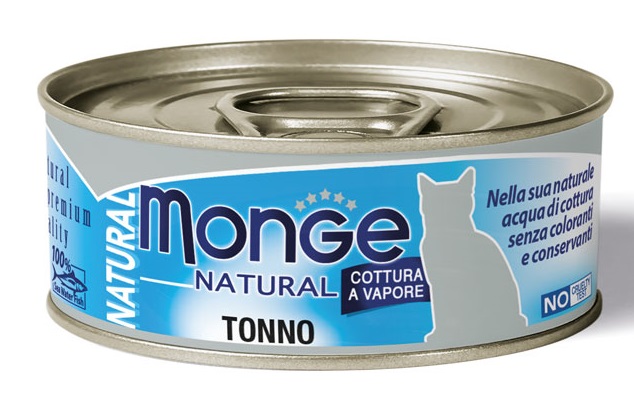 MONGE NATURAL QUALITY GATTO MONGE NATURAL TONNO DELL'ATLANTICO 80 G - Farmadillo