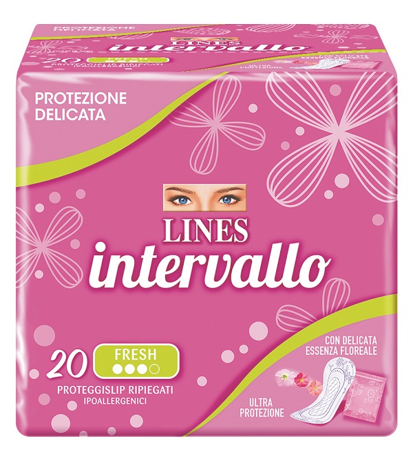 PROTEGGISLIP LINES INTERVALLO FRESH RIPIEGATO 20 PEZZI - Farmadillo