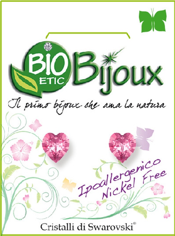 ORECCHINO CUORE 6MM ROSE - Farmadillo