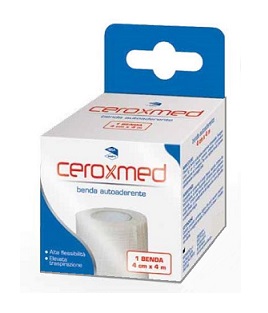 BENDA ELASTICA AUTOADERENTE CEROXMED 4 X 400 CM 1 PEZZO - Farmadillo