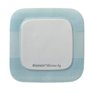 MEDICAZIONE BIATAIN IN SCHIUMA DI POLIURETANO A RILASCIO DI ARGENTO CON BORDO ADESIVO IN SILICONE 15X15 CM 5 PEZZI - Farmadillo