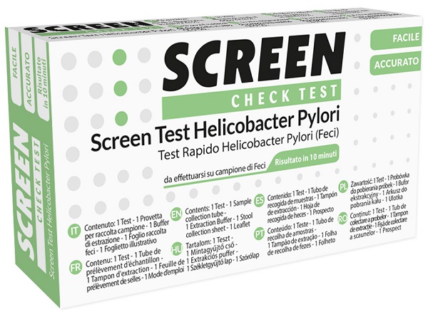 SCREEN TEST RAPIDO ANTIGENI HELICOBACTER PYLORI FECI UMANE - Farmadillo