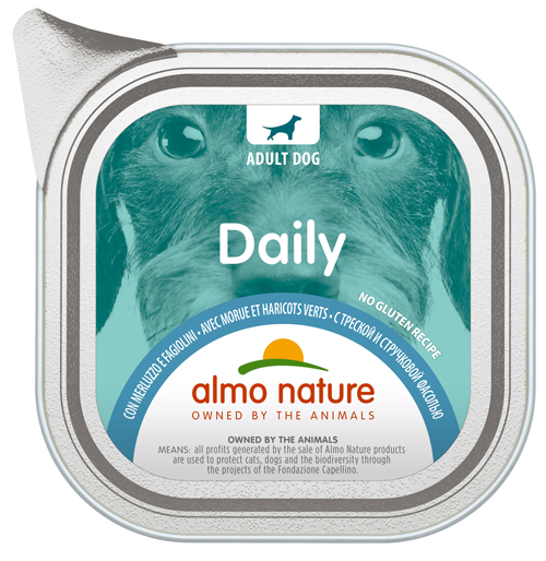 DAILY MENU DOGS MERLUZZO/FAGIOLINI 100 G - Farmadillo