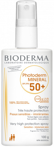 PHOTODERM MINERAL SPF50+ SPRAY 100 ML PROTEZIONE PELLE ATOPICA O ALLERGICA - Farmadillo