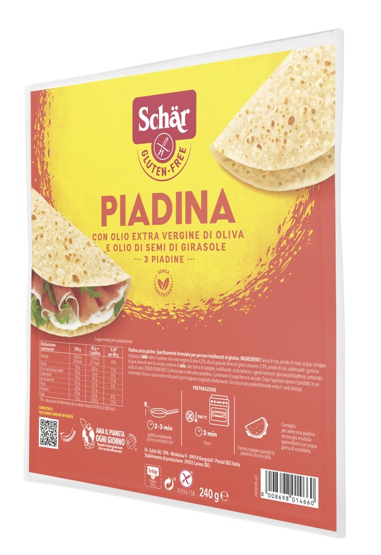SCHAR PIADINA 3 PEZZI DA 80 G - Farmadillo