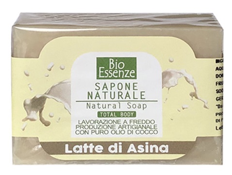 BIO ESSENZE SAPONE NATURALE LATTE DI ASINA 100 G - Farmadillo