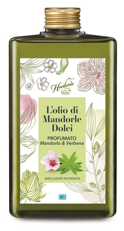HUILERIE L'OLIO DI MANDORLE DOLCI PROFUMATO MANDORLO & VERBENA 300 ML - Farmadillo