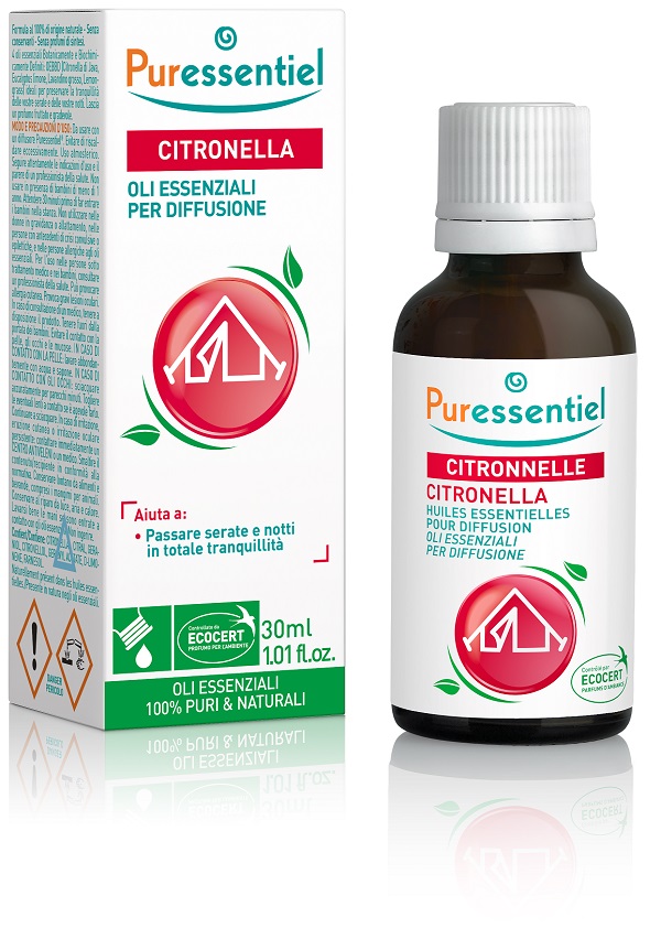 MISCELA CITRONELLA PER DIFFUSIONE 30 ML ECOCERT - Farmadillo