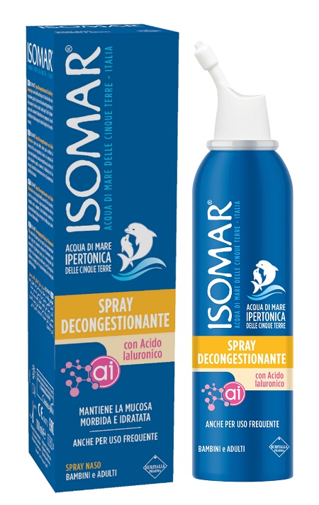 ISOMAR SPRAY DECONGESTIONANTE ACIDO IALURONICO 100 ML - Farmadillo