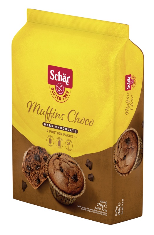 SCHAR MUFFINS CHOCO TORTINE CON CIOCCOLATO FONDENTE 4 PORZIOI DA 65 G - Farmadillo