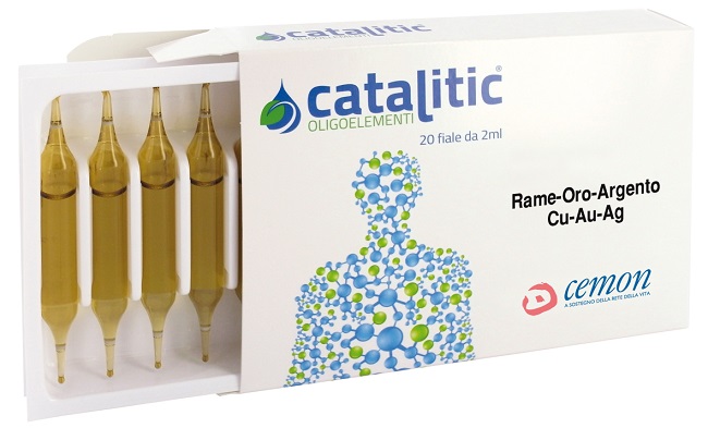 CATALITIC OLIGOELEMENTI RAME ORO ARGENTO CU-AU-AG 20 AMPOLLE - Farmadillo