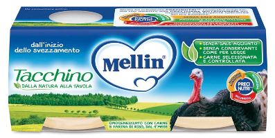 MELLIN OMOGENEIZZATO TACCHINO 2 X 80 G - Farmadillo