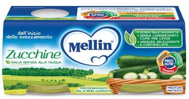 MELLIN OMOGENEIZZATO ZUCCHINE 2 X 80 G - Farmadillo