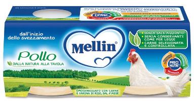 MELLIN OMOGENEIZZATO POLLO 2 X 80 G - Farmadillo