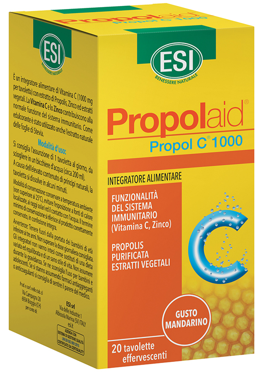 ESI PROPOLAID C 1000 20 TAVOLETTE EFFERVESCENTI - Farmadillo