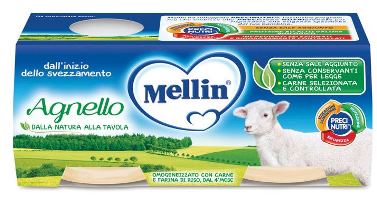 MELLIN OMOGENEIZZATO AGNELLO 2 PEZZI X 80 G - Farmadillo