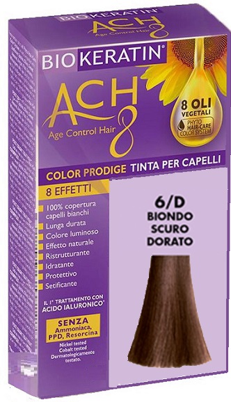 BIOKERATIN ACH8 COLOR PRODIGE 6/D BIONDO SCURO DORATO - Farmadillo