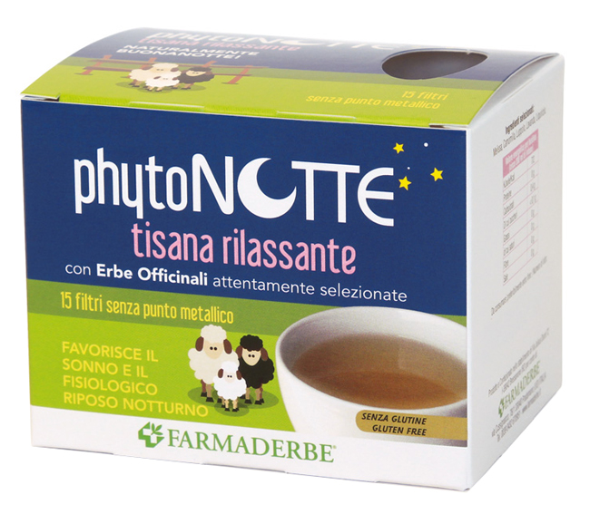 PHYTO NOTTE TISANA RILASSANTE 15 FILTRI DA 18 G - Farmadillo