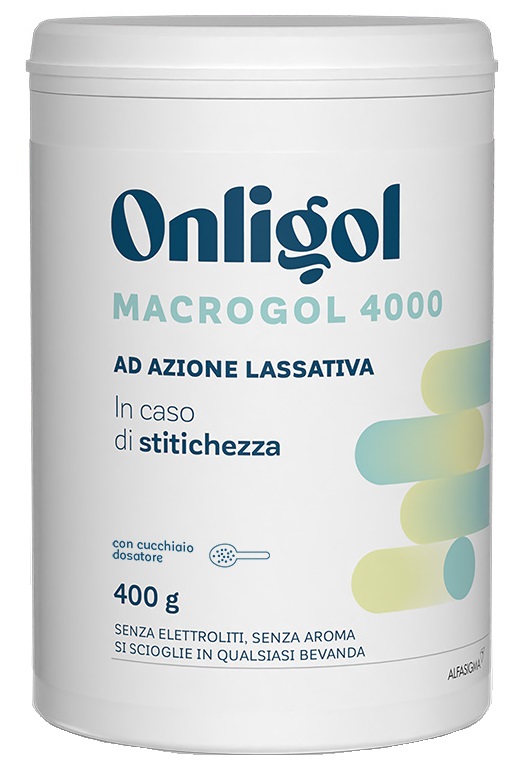 ONLIGOL MACROGOL 4000 400 G SENZA ZUCCHERO - Farmadillo