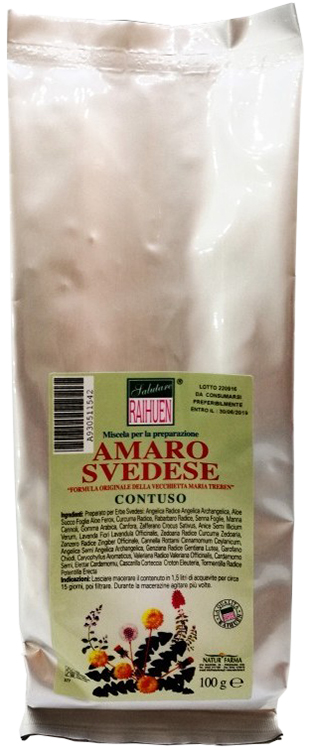 RAIHUEN ERBE SVEDESI CONTUSO PREPARATO PER AMARO SVEDESE 100 G - Farmadillo