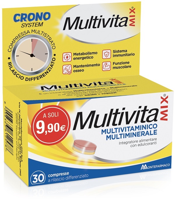 MULTIVITAMIX CRONO 30 COMPRESSE - Farmadillo