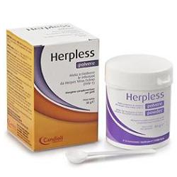 HERPLESS POLVERE BARATTOLO 30 G CON MISURINO - Farmadillo