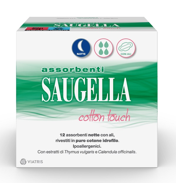 SAUGELLA COTTON TOUCH ASSORBENTI NOTTE 12 PEZZI TAGLIO PREZZO - Farmadillo