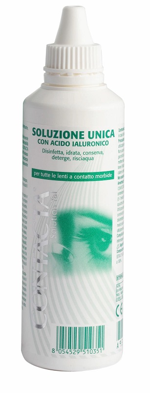 SOLUZIONE OCULARE CON ACIDO IALURONICO CONTACTA 100 ML MARCHIO CE - Farmadillo